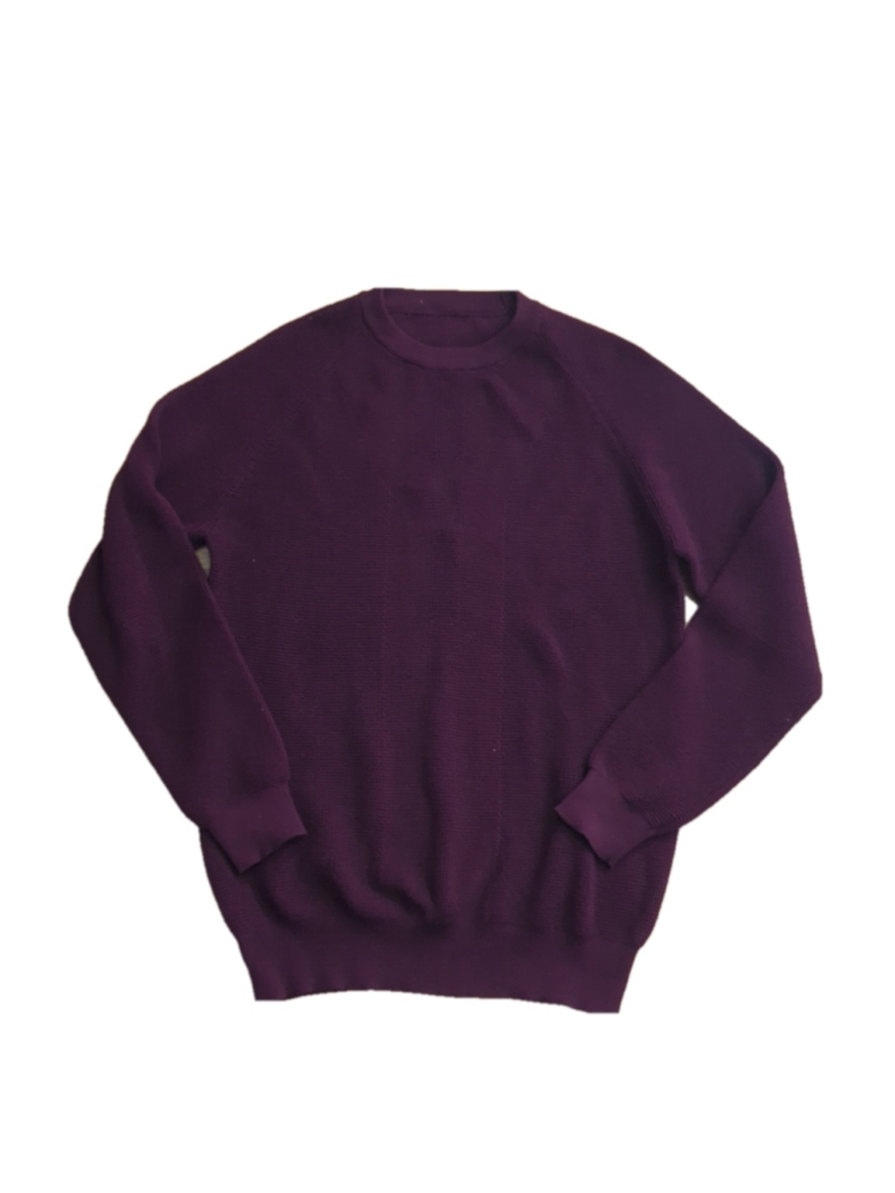 Shein Burgundy Red Crewneck Textured Sweater Large